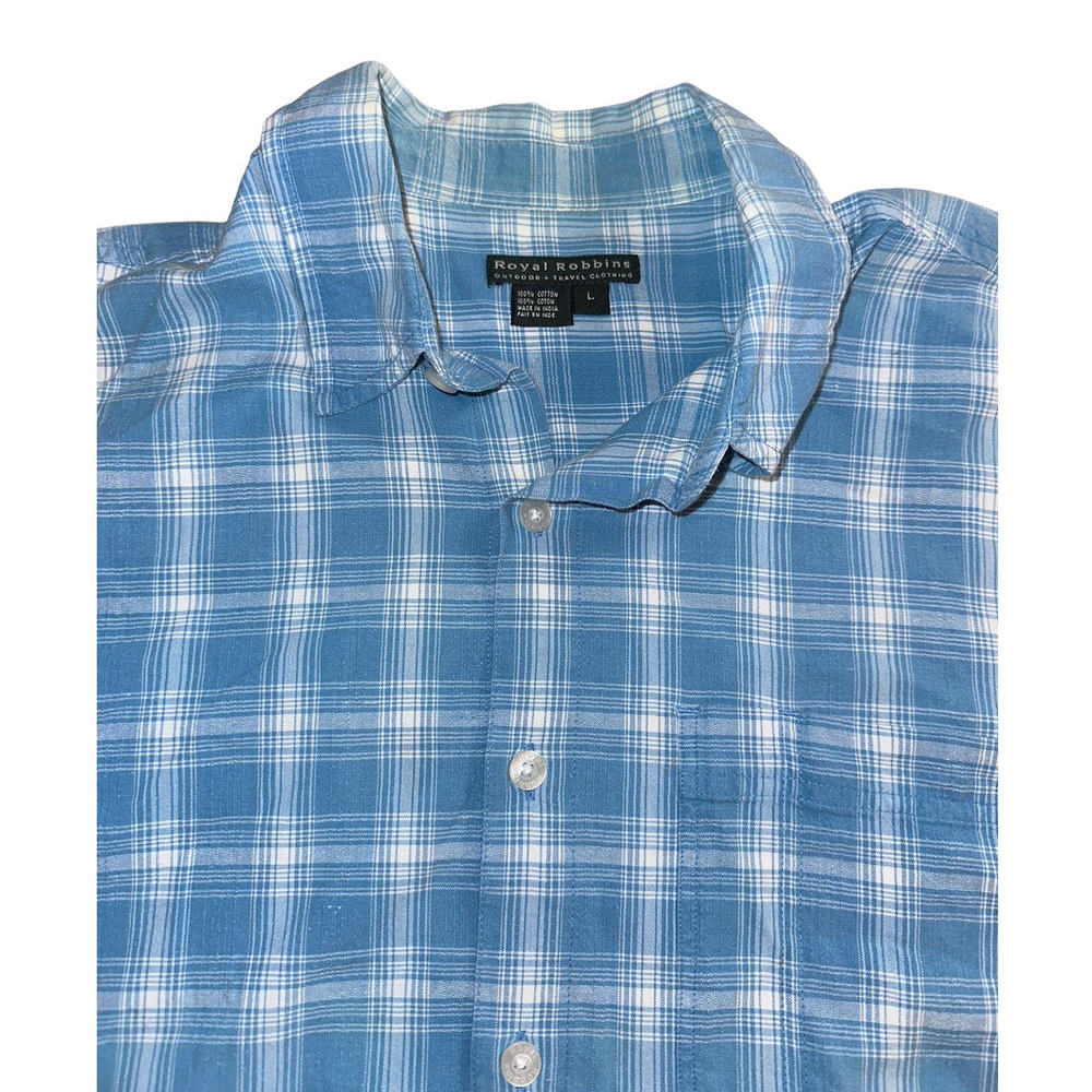 Royal Robbins Plaid‎ Short-Sleeve Shirt Size- Large